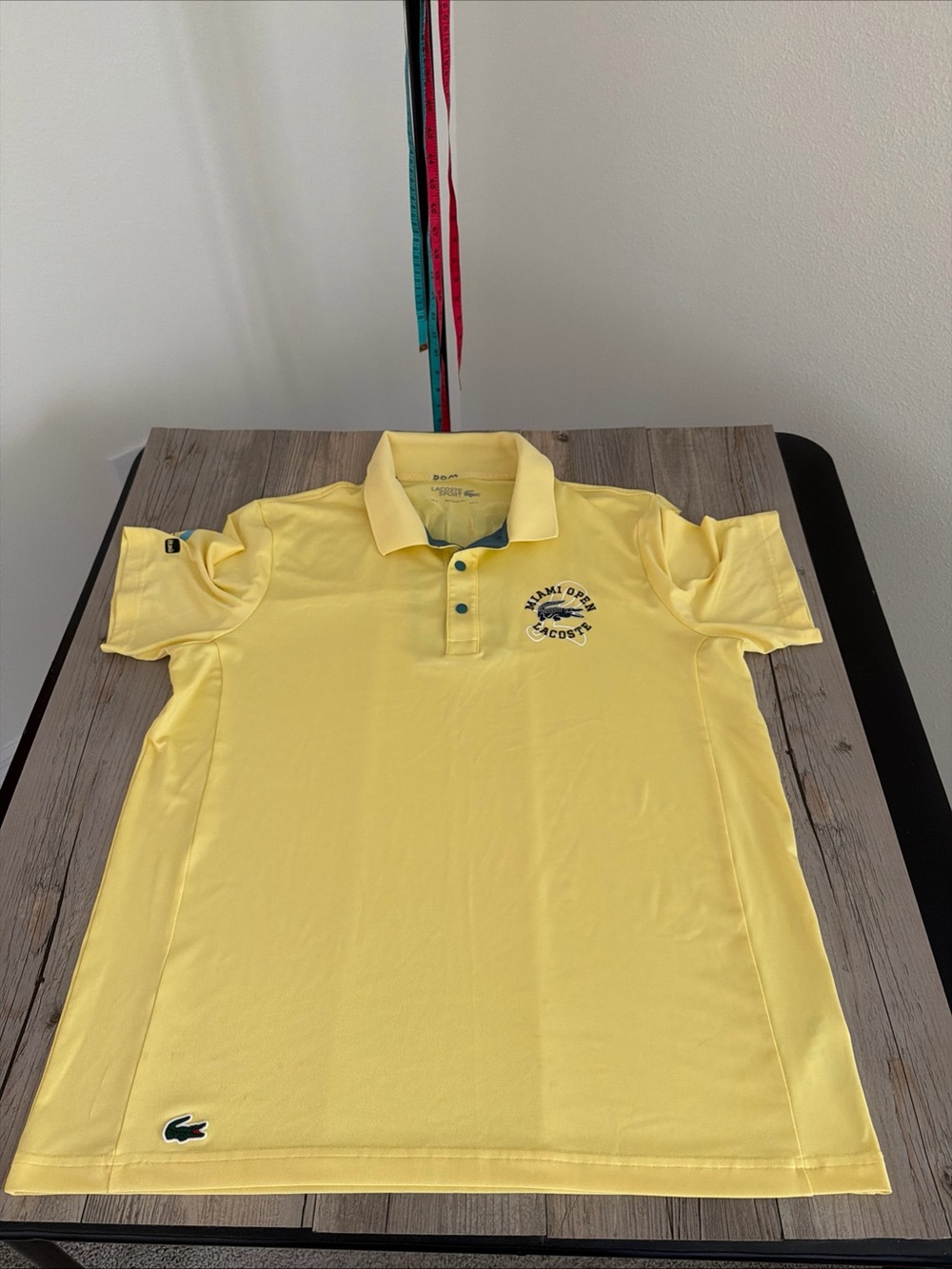 Lacoste Sport Polo Men’s Miami Open Regular Fit FR 6 US XL FLAWS (READ)